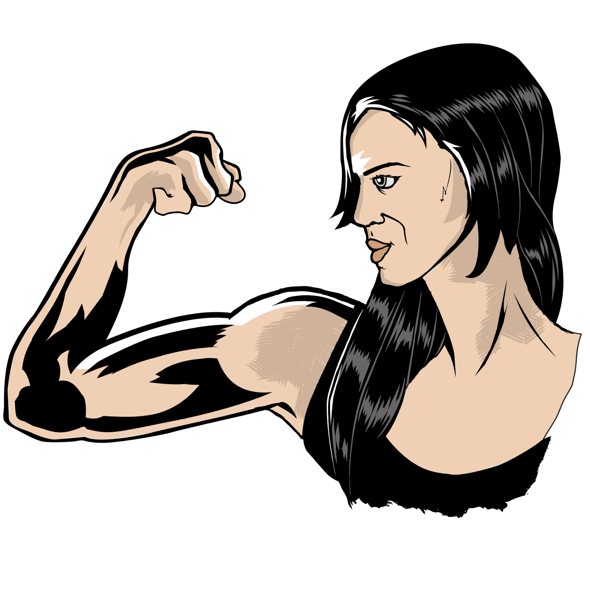 1,618 Female bodybuilder Vector Images | Depositphotos - Clip Art Library
