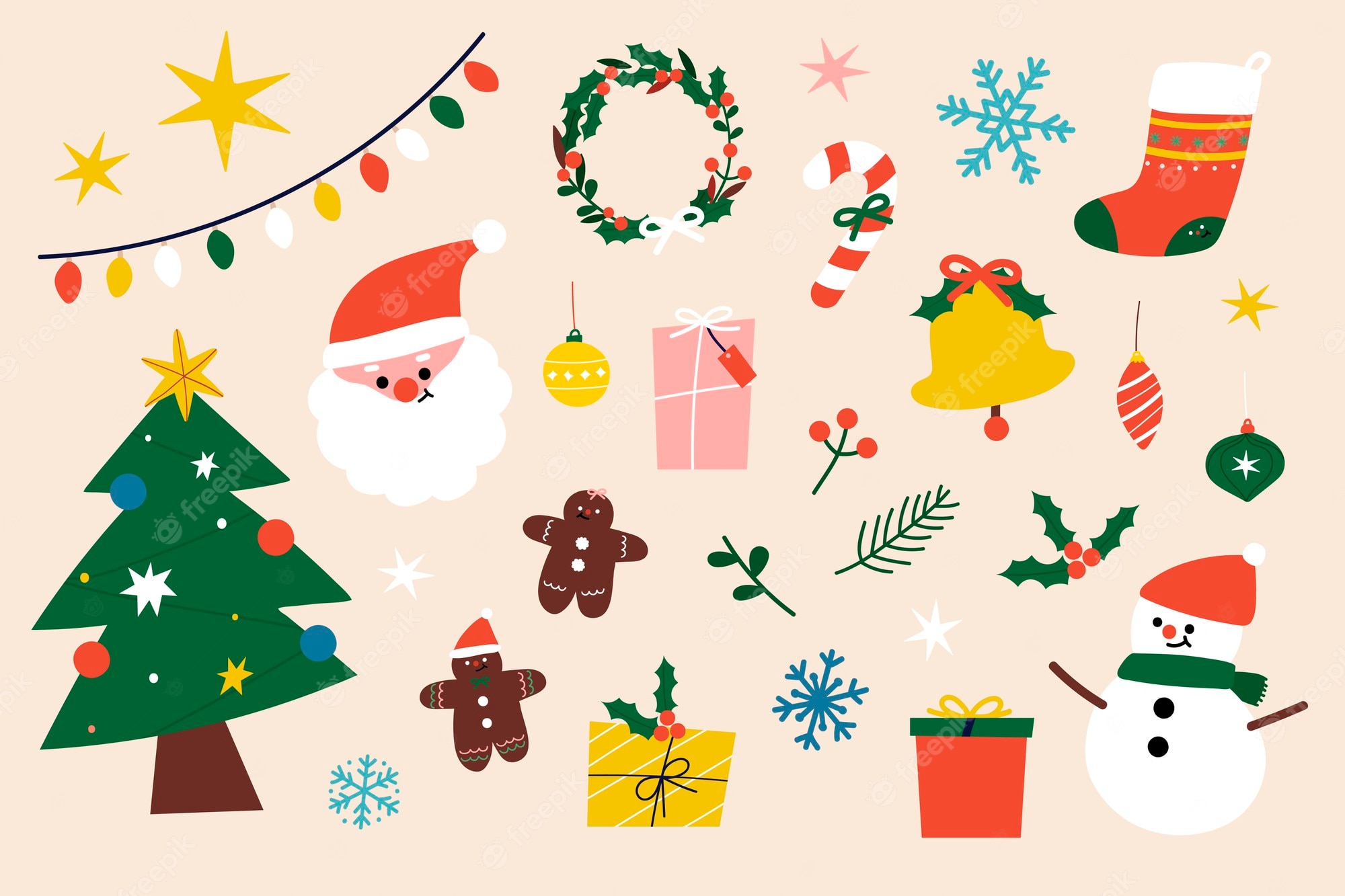 Christmas Decorations Clipart - Design Cuts - Clip Art Library
