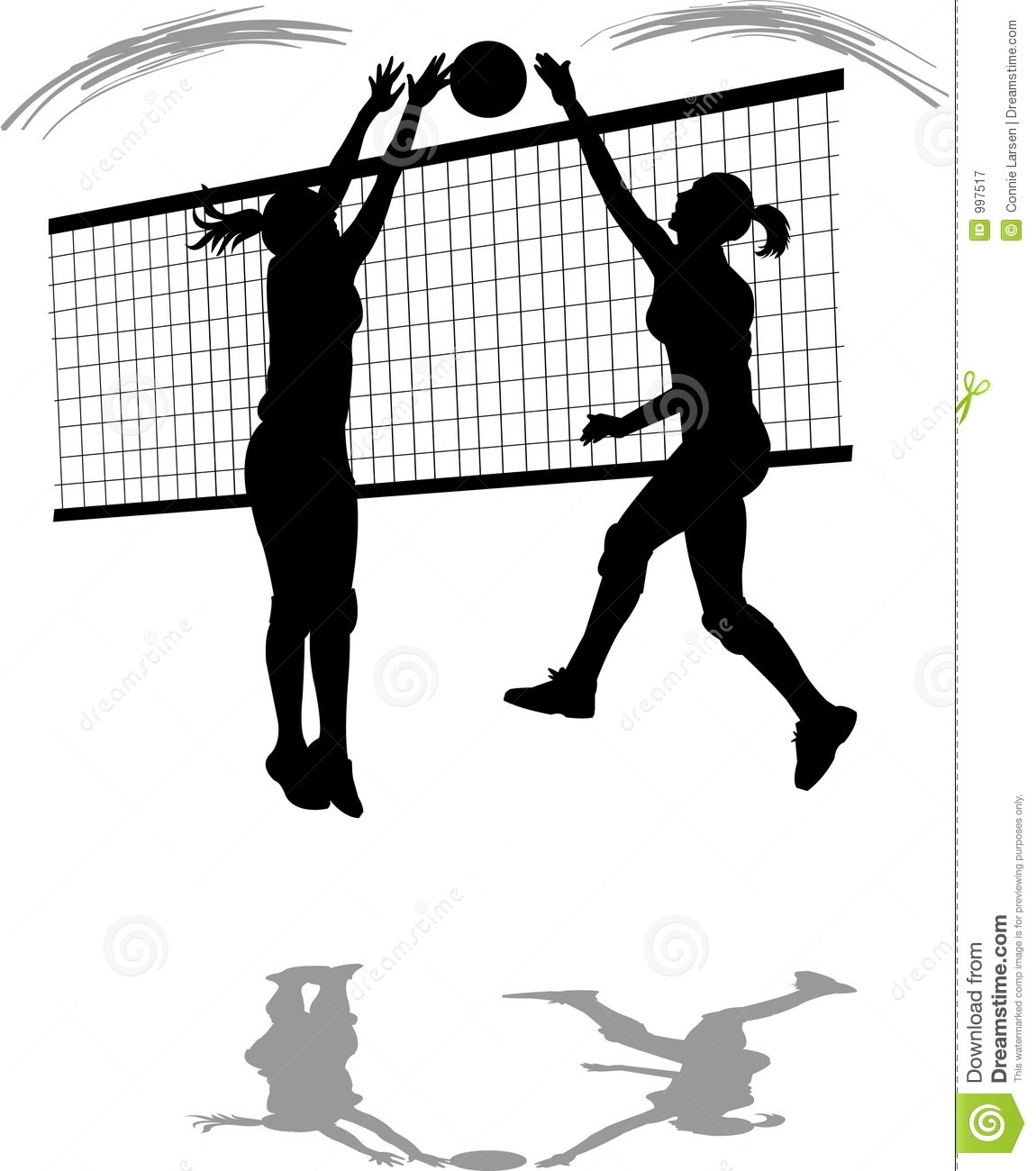 girls volleyball - Clip Art Library