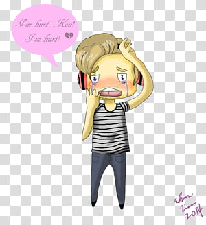 Distressed cartoon boy with headphones, holding head, saying "I'm hurt, Ken! I'm hurt!" in pink speech bubble.