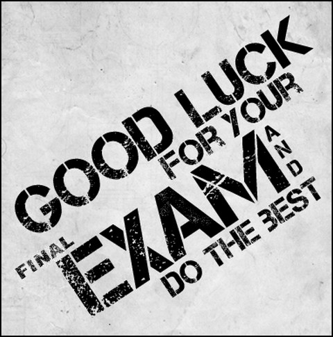 Good Luck for Your Final Exam - Motivational Study Image