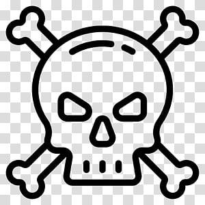 Skull and Crossbones Icon - Hazard Warning Symbol