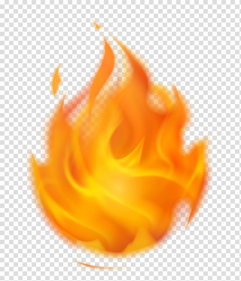 Vibrant orange and yellow flame graphic on transparent background, stylized with glowing edges and dynamic motion.