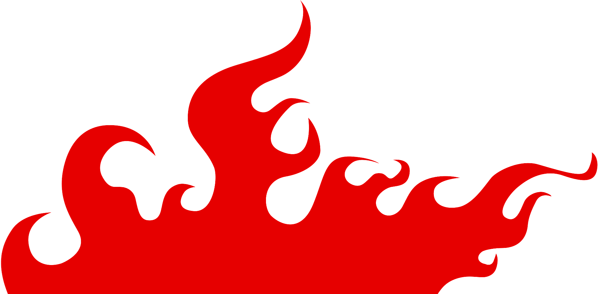 Fire Flames SVG Flames Clipart Flames Silhouette Cut File - Clipart ...