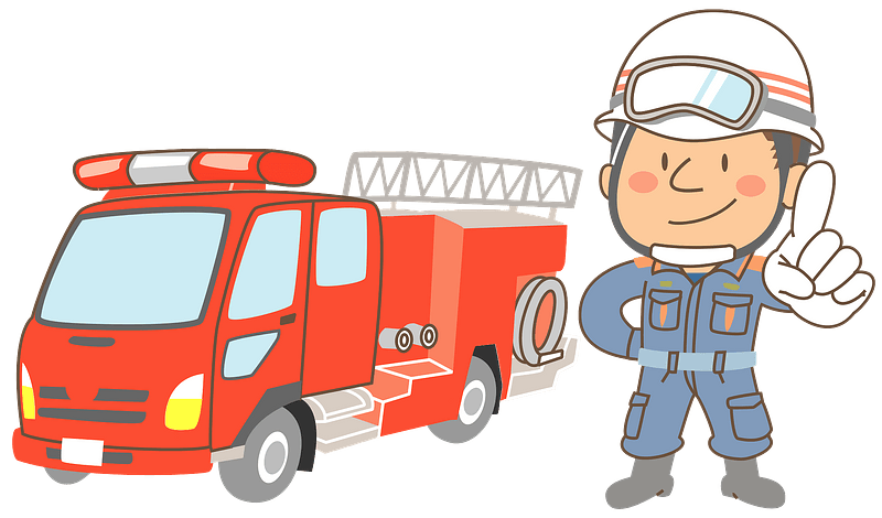 Firefighter Safety & Emergency Response - Educational Illustration