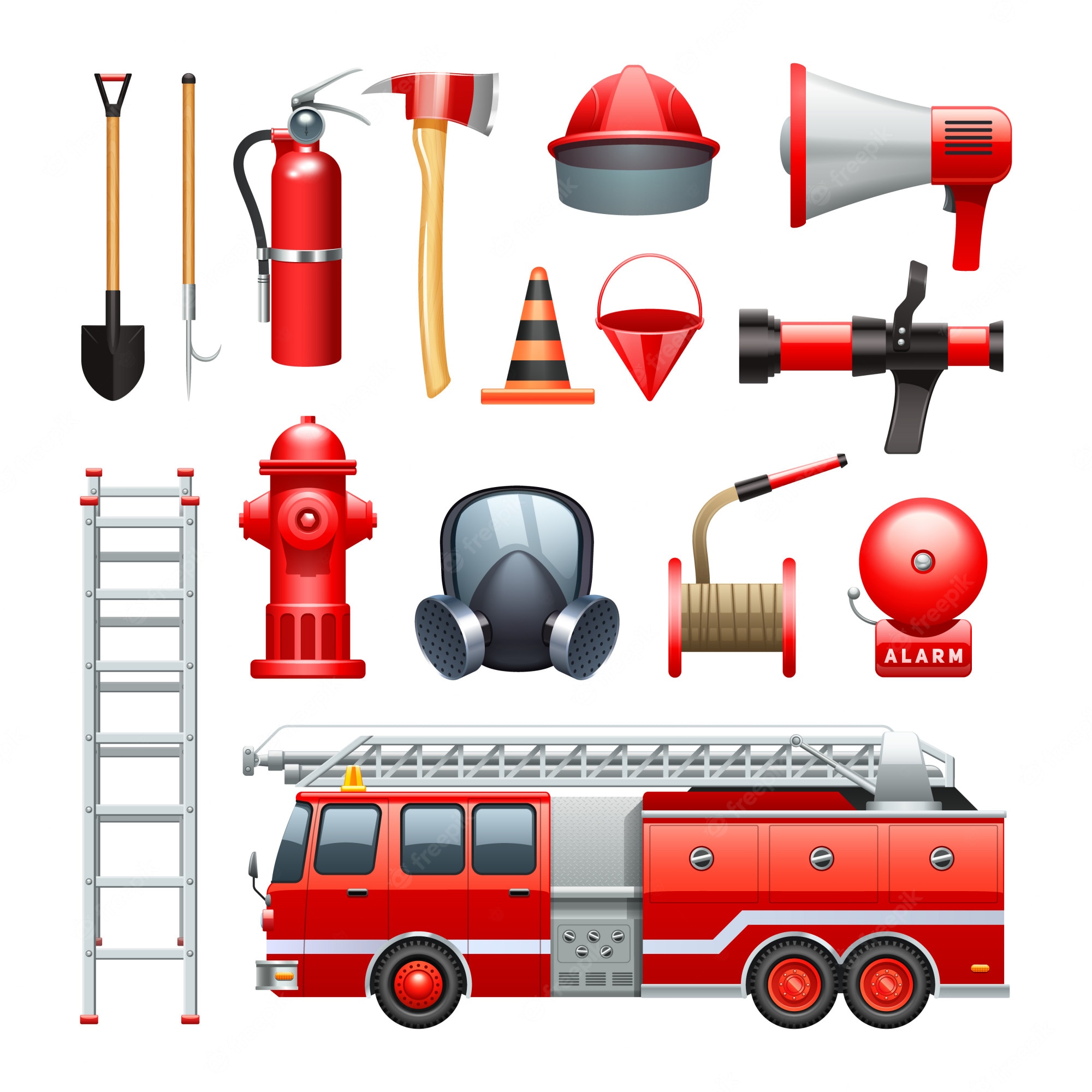 Fire Truck City Border Illustration Children Stock Illustration - Clip ...