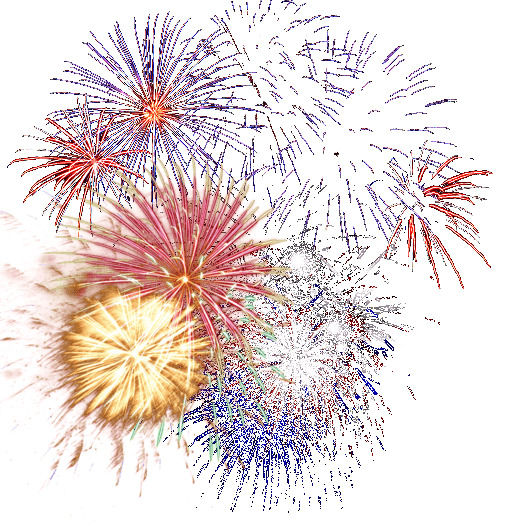Vibrant Fireworks Display - Celebratory Pyrotechnic Explosion Image