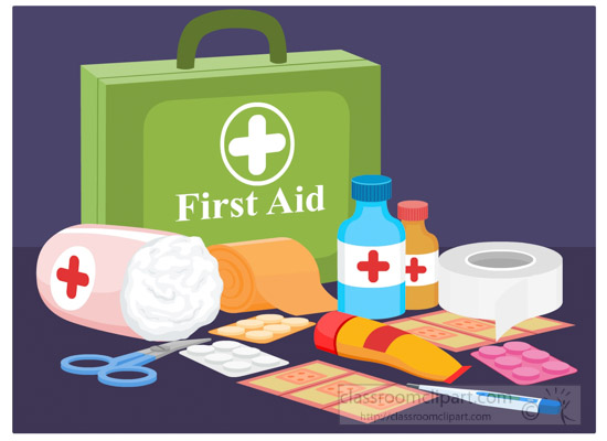 First Aid Kit Clip Art Set, Bandage, Kits, Medical, Medicine, Ointment ...