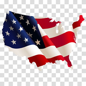 USA Flag Map - Patriotic Symbol of American Identity