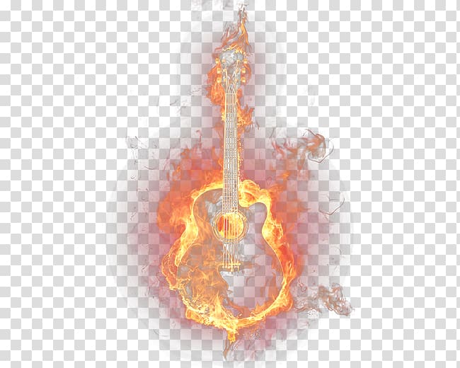 Flaming Guitars Clip Art Library