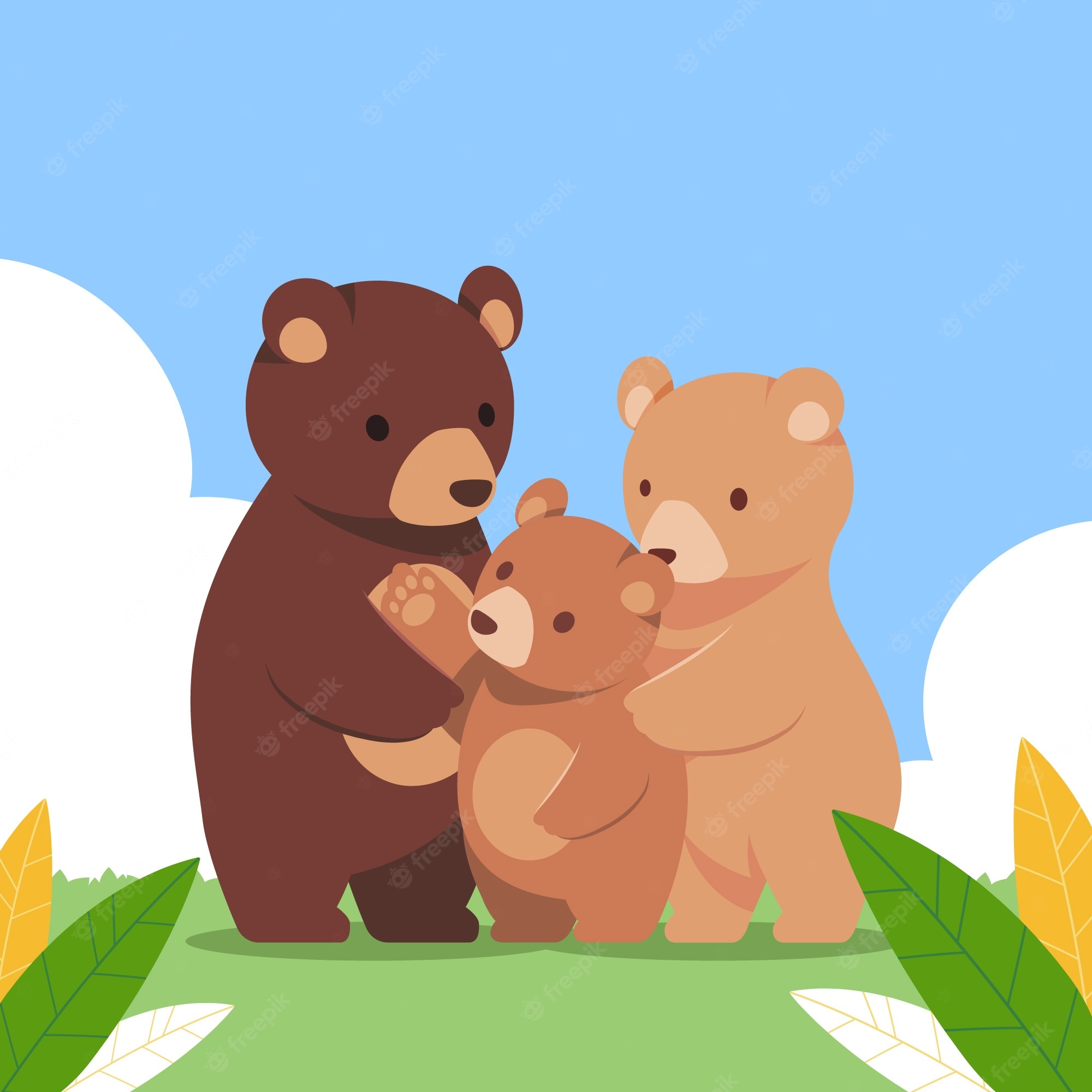 bear familys - Clip Art Library