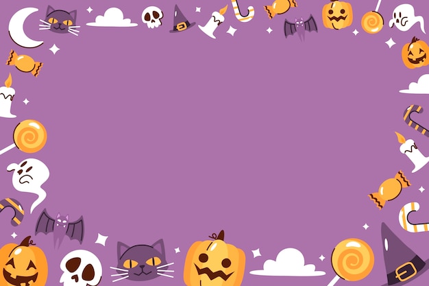 Festive Halloween Border Graphic - Free Download for Seasonal Designs