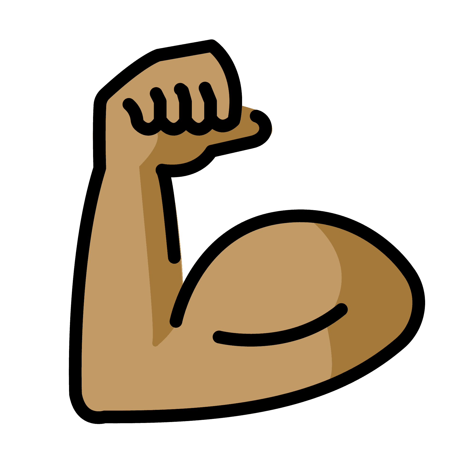 arm flexings - Clip Art Library