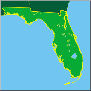 Florida State Map - Geographic Overview and Coastal Features