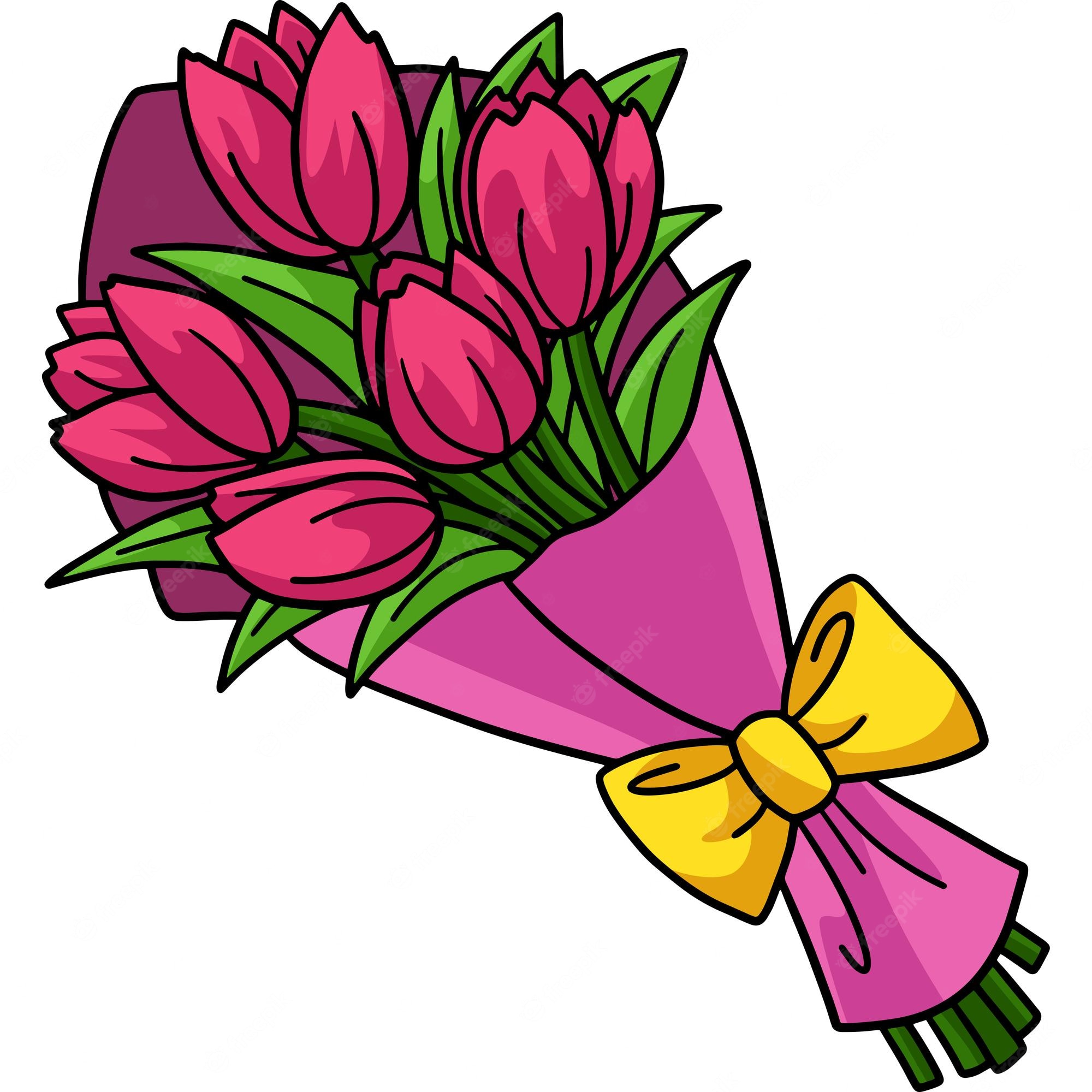 Flower Bouquet Clipart Design Illustration 9391628 Png Clip Art Library 8373