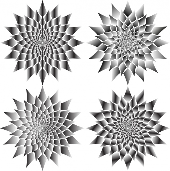 Optical Illusion Starburst Patterns - Geometric Art & Visual Perception