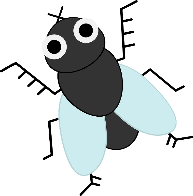 Fly Clipart - Fly Clip Art Black And White Transparent PNG - Clip Art  Library