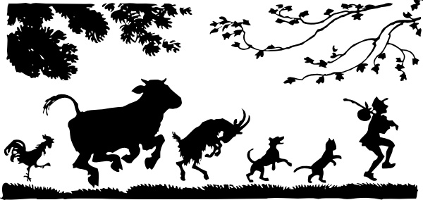 The Musicians of Bremen - Classic Fairy Tale Illustration