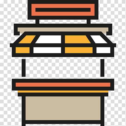 Retail Display Case Icon - Clean Pixel Art for E-commerce & Store Design
