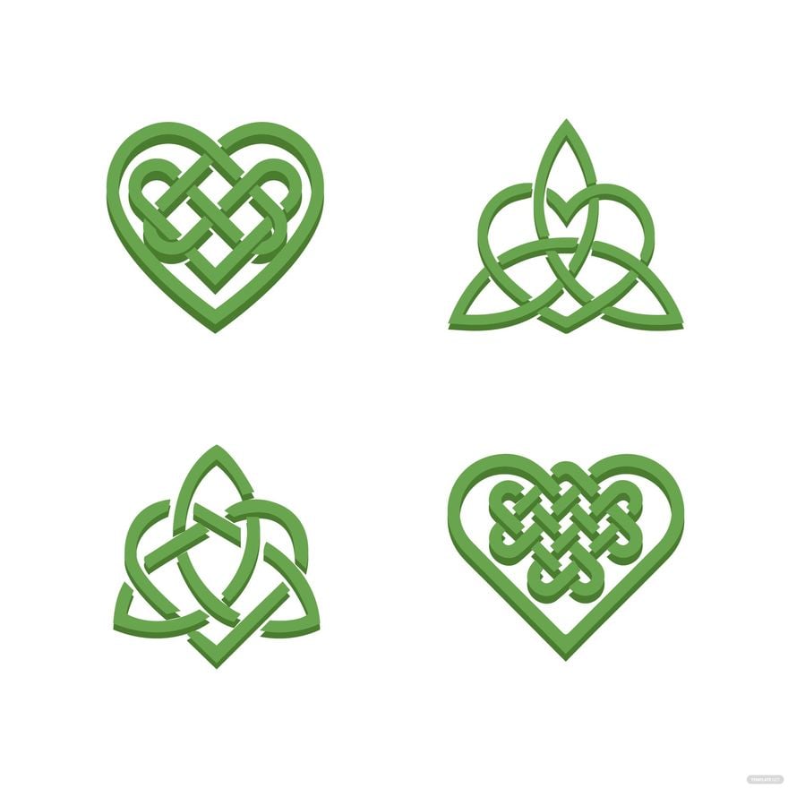 celtic hearts - Clip Art Library