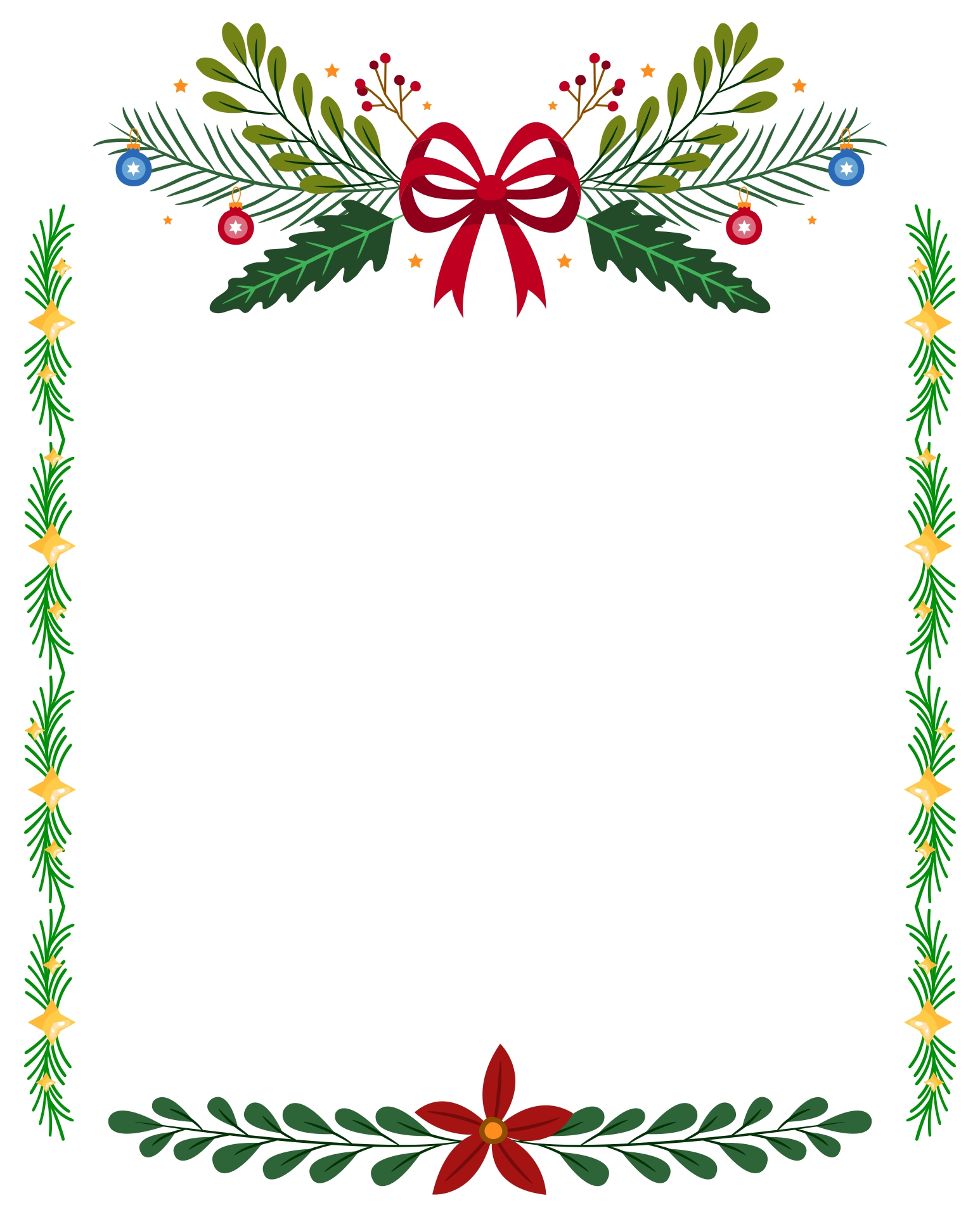 Transparent Clip Art Christmas Borders Clipart Borders - Christmas ...