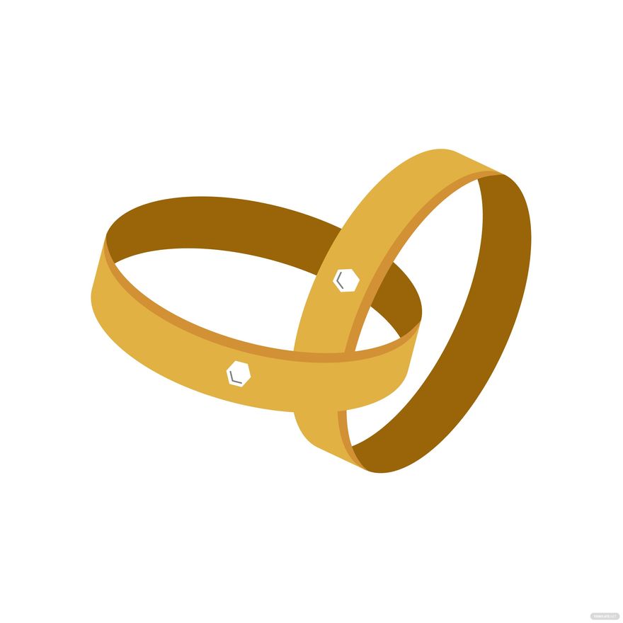 wedding ring in heart vector illustration isolated on white Stock ...