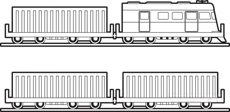 Freight Train Diagrams - Locomotive and Cargo Car Configurations