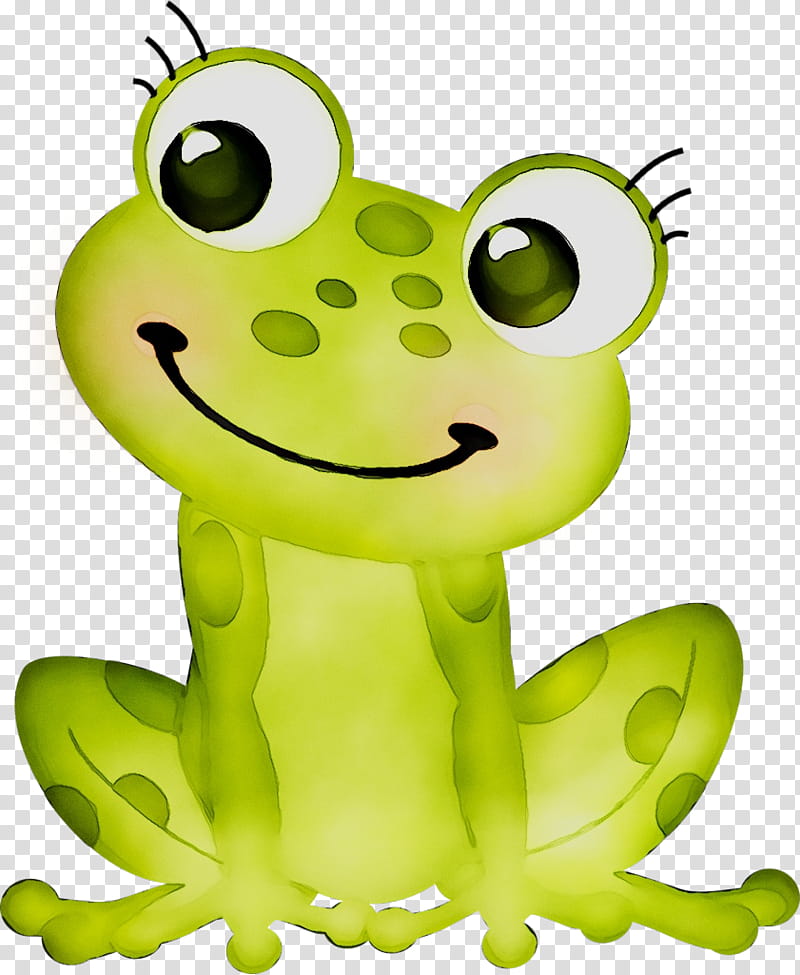 Cute green frog cartoon character isolated on white background