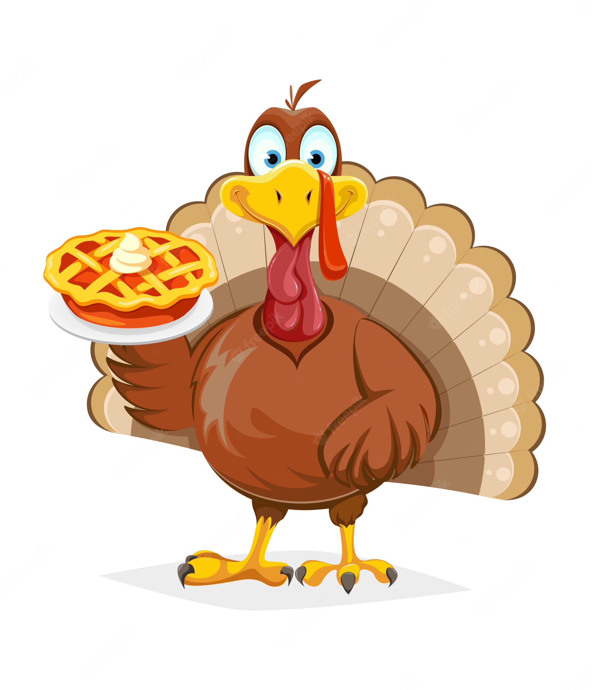 Thanksgiving Pumpkin Pies Clip Art 