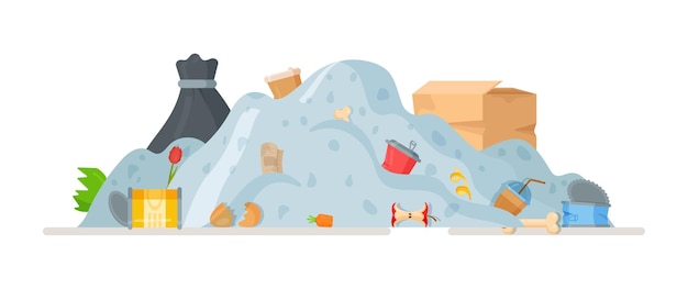 Waste Management & Recycling Awareness Illustration