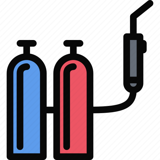 Three stylized bottles-blue, red, and gray-on a diagonal striped background, representing liquids or chemicals.