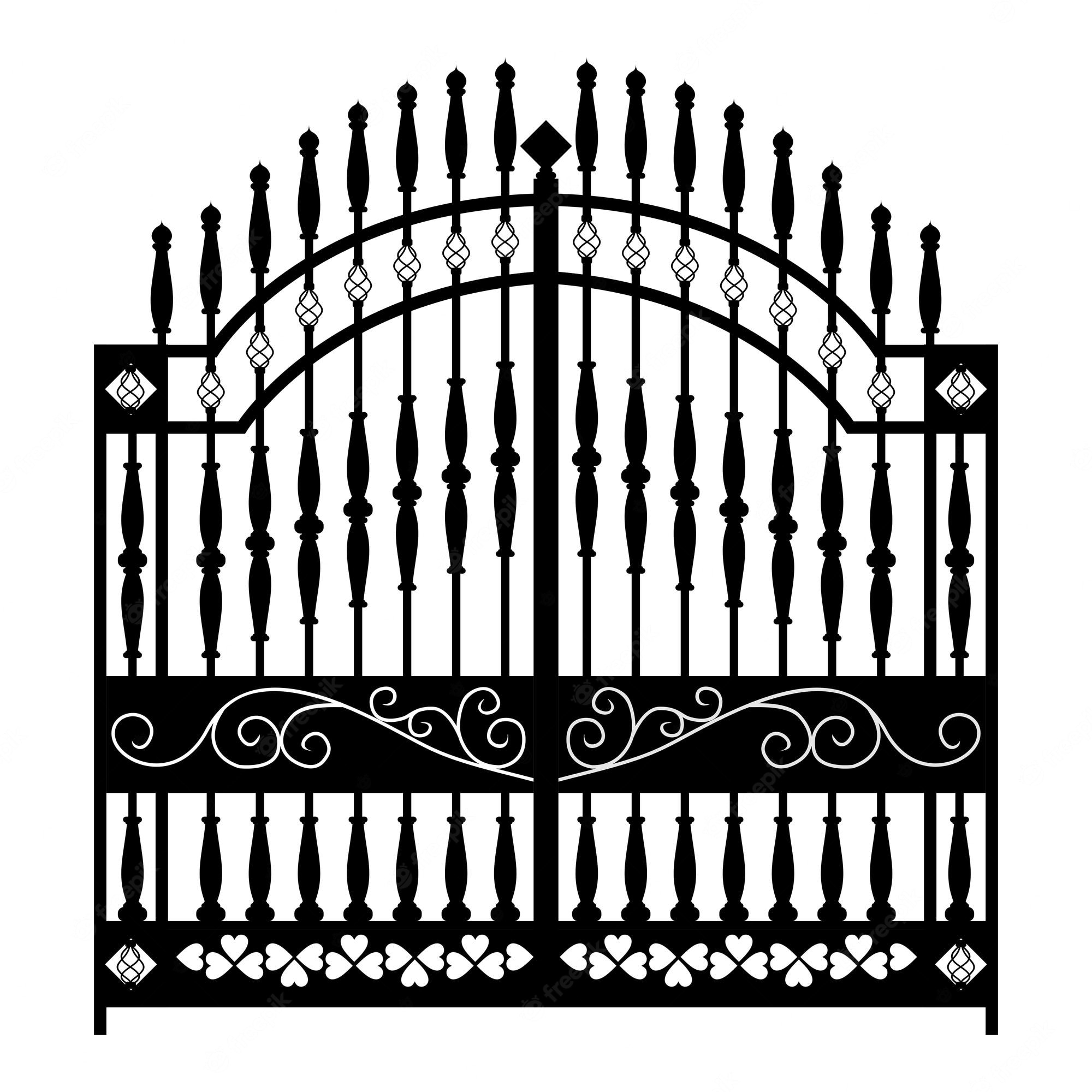Black Metal Gate PNG Clipart Gallery Yopriceville High Clip Art 