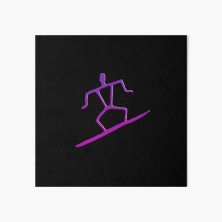 Modern Snowboarding Graphic Art - Bold Purple Design