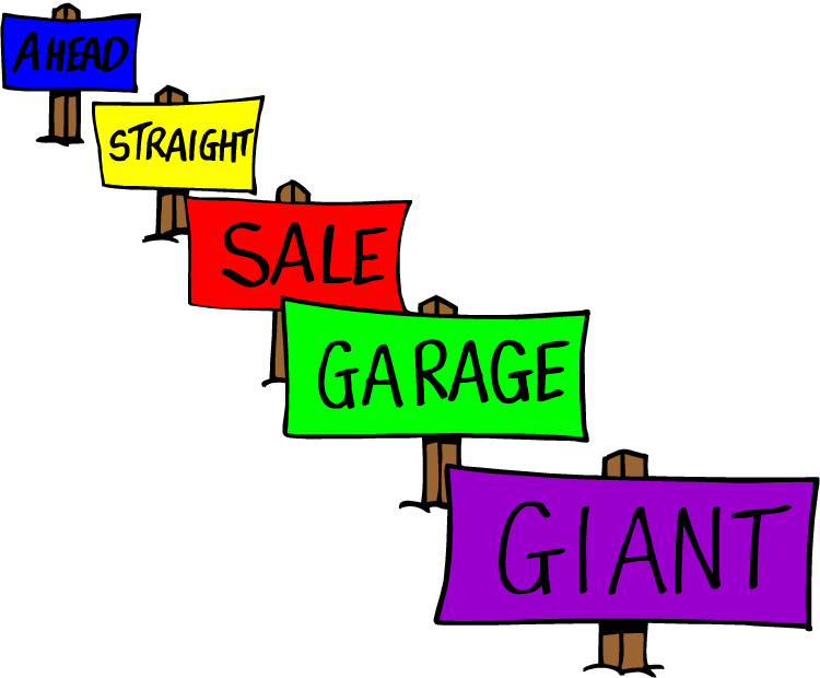 Giant Garage Sale Signage - Fun, Eye-Catching Directional Art