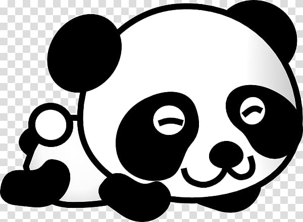 Panda Sitting Kawaii Chibi Graphic · Creative Fabrica