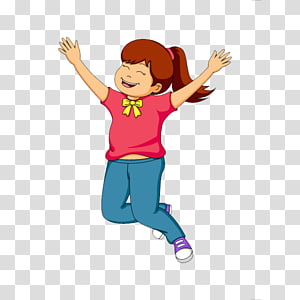 girl jumps - Clip Art Library