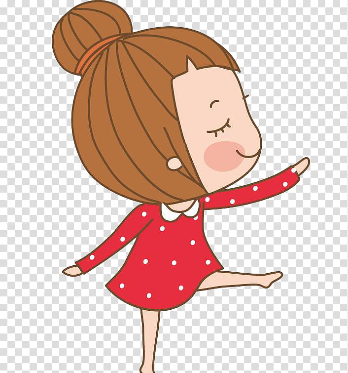 Cute Dancing Girl Illustration - Free Clipart for Kids’ Content