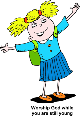 Happy Cartoon Schoolgirl - Free Clipart for Education & Kids Content
