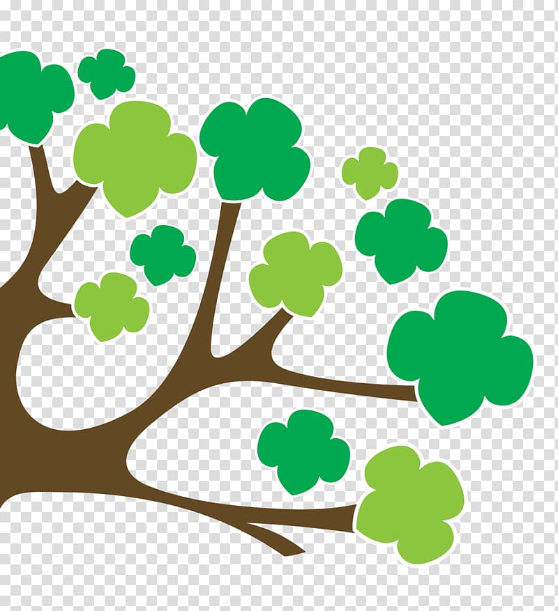 Free Tree Clipart with Clover Leaves - Download SVG/PNG