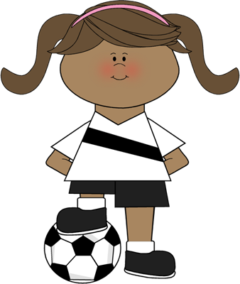 Girl Soccer Player Clipart - Free Download for Kids’ Sports Projects