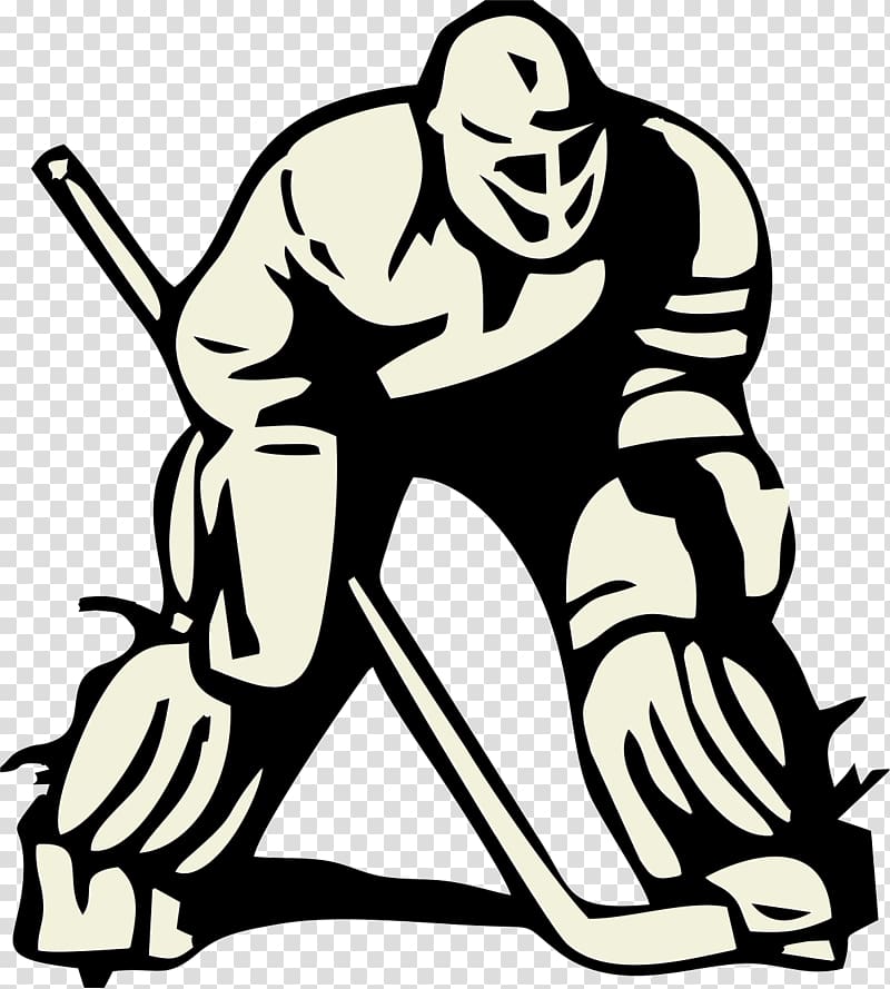 Hockey Goalie In Black And White Clipart Image  Free Images at  -  vector clip art online, royalty free & public domain