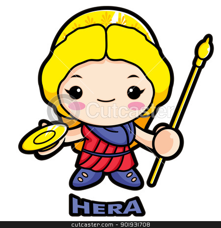 Greek goddess hera cartoon Royalty Free Vector Image - Clip Art Library