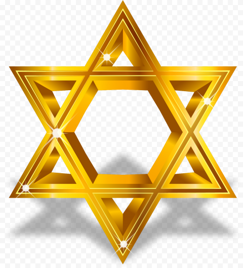 Golden Star of David - Symbol of Judaism and Jewish Identity