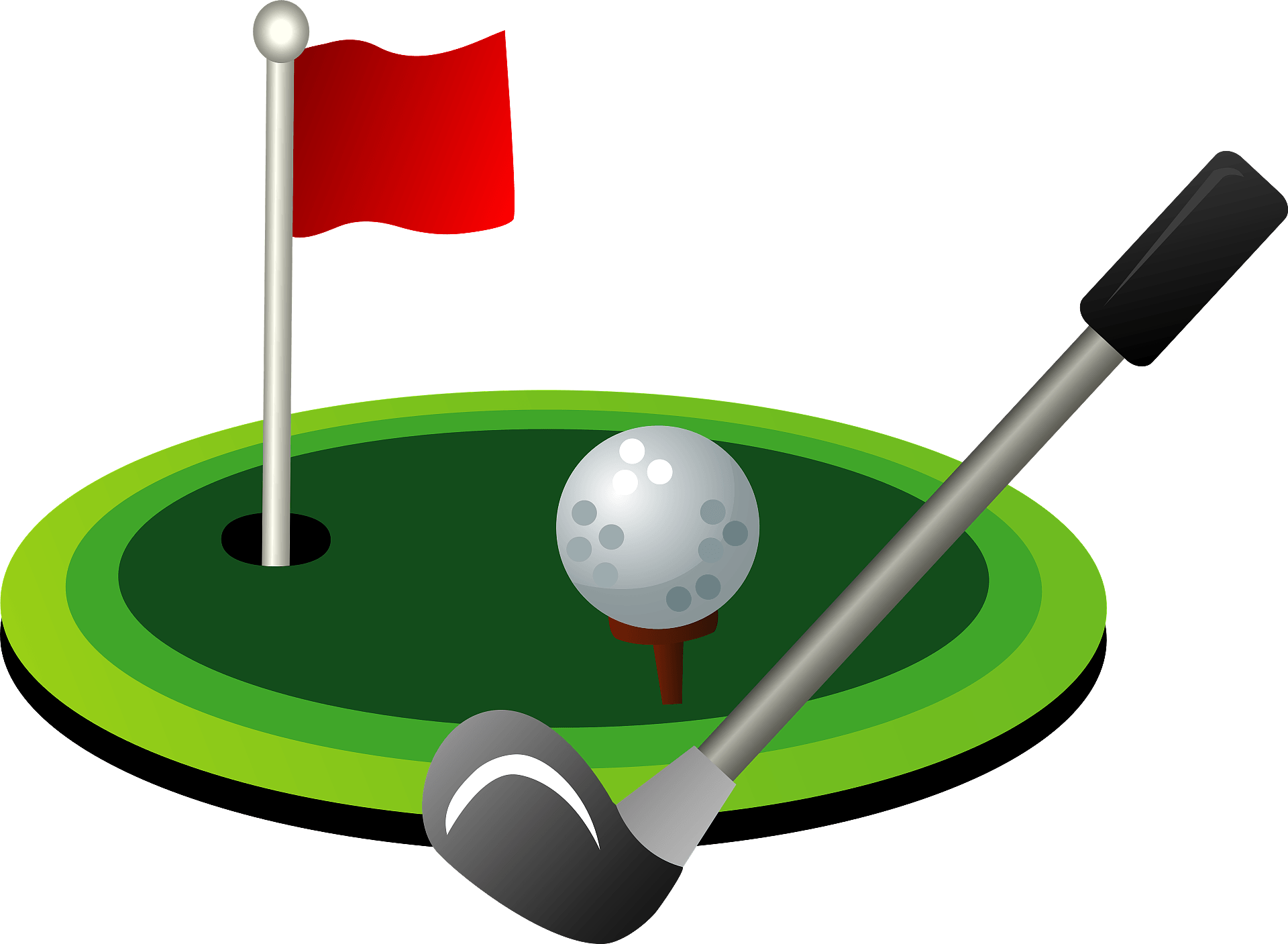 playing golfs - Clip Art Library