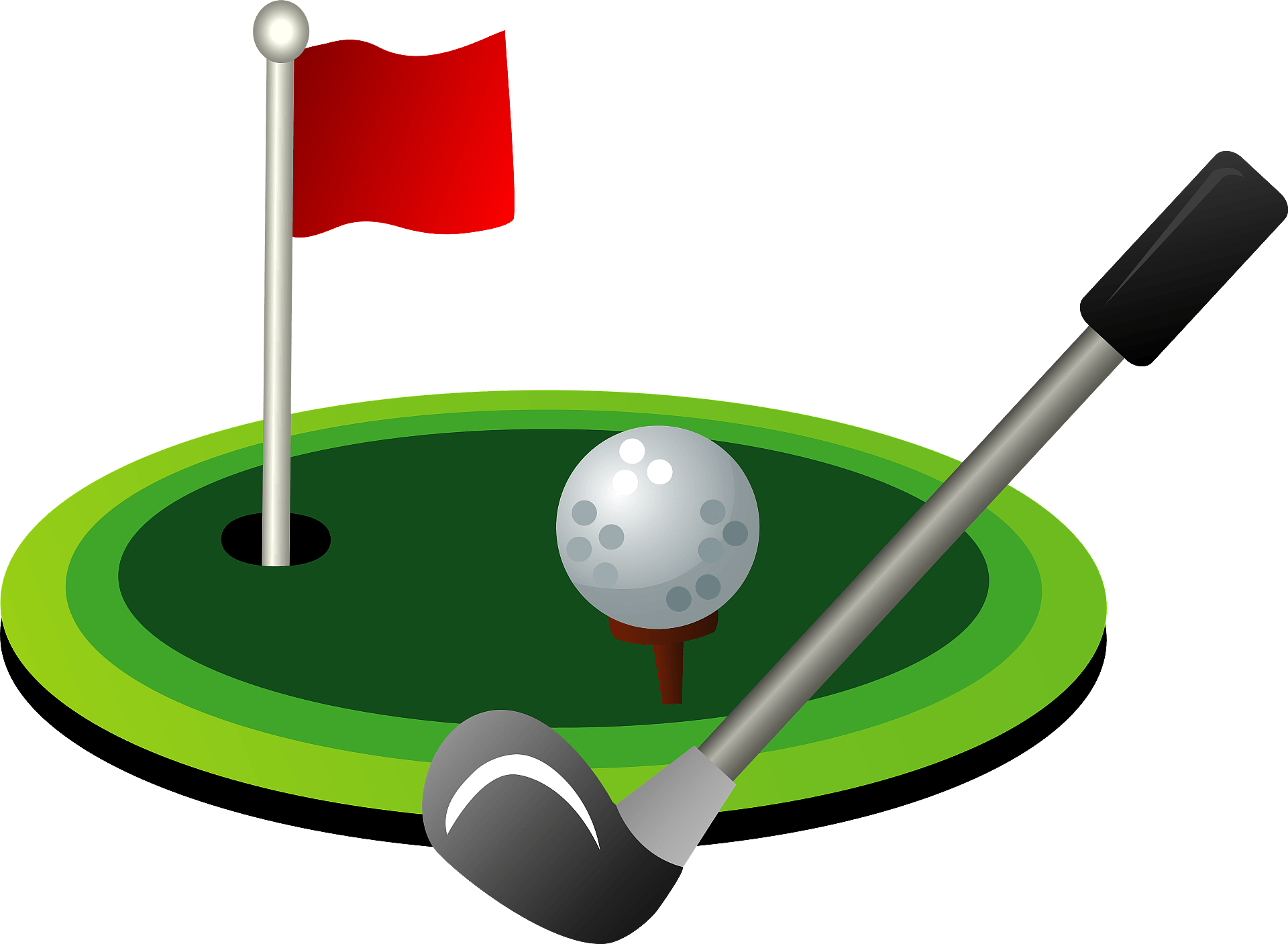 Playing Golfs Clip Art Library