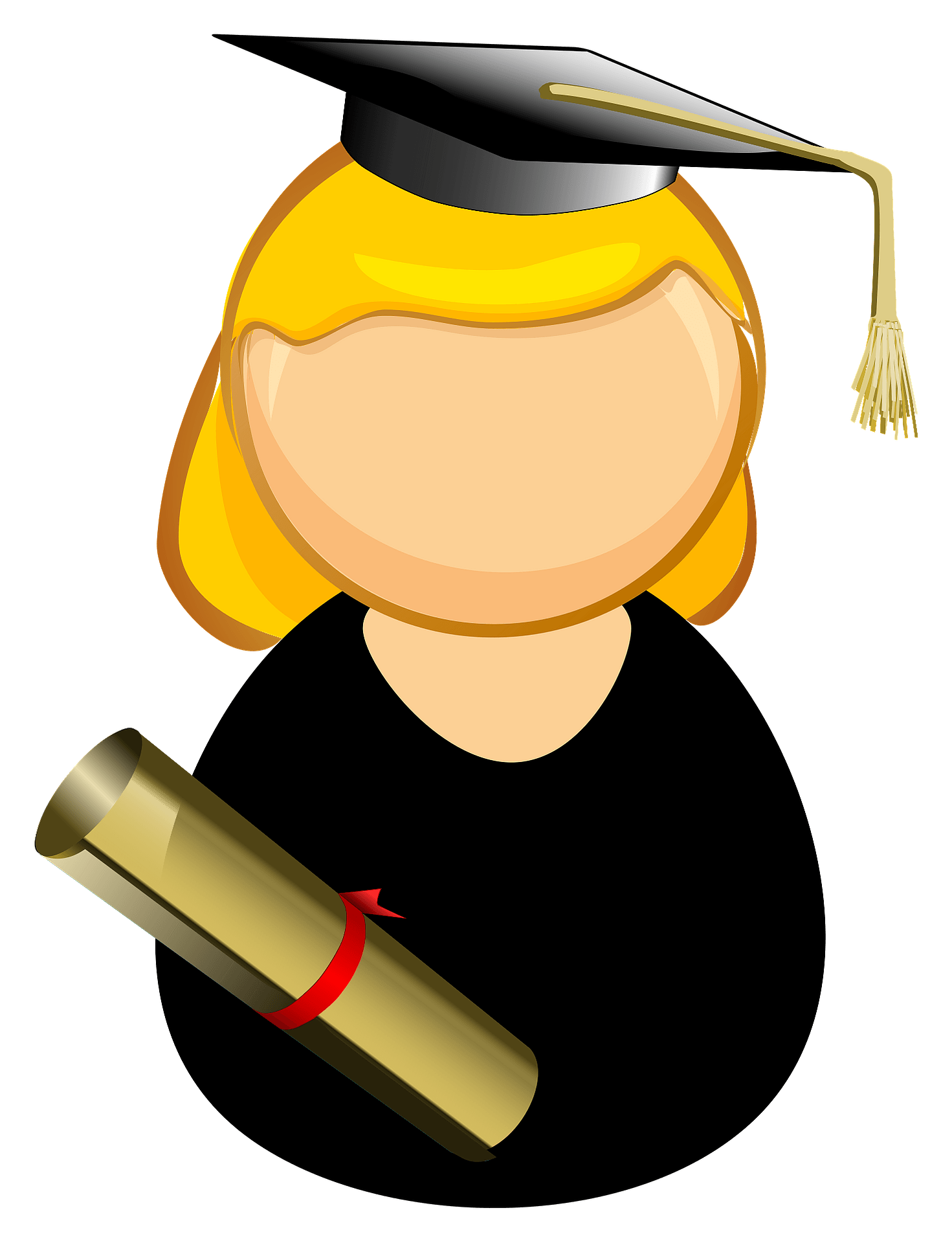 Student Graduation Ceremony Academic Dress Stock Illustration Clip ...