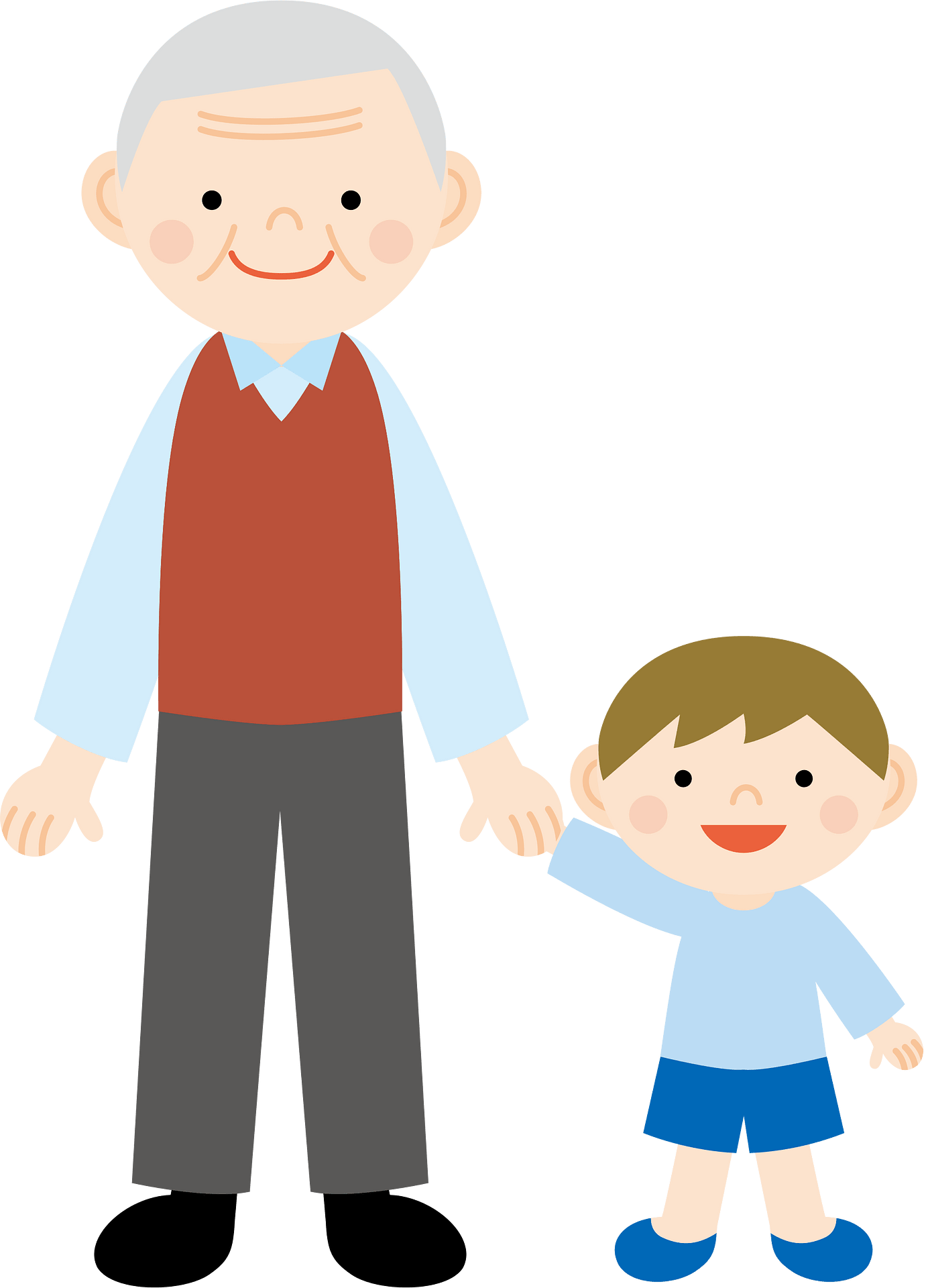 grandparent-and-their-grandchildren-vector-cartoon-illustration-clip