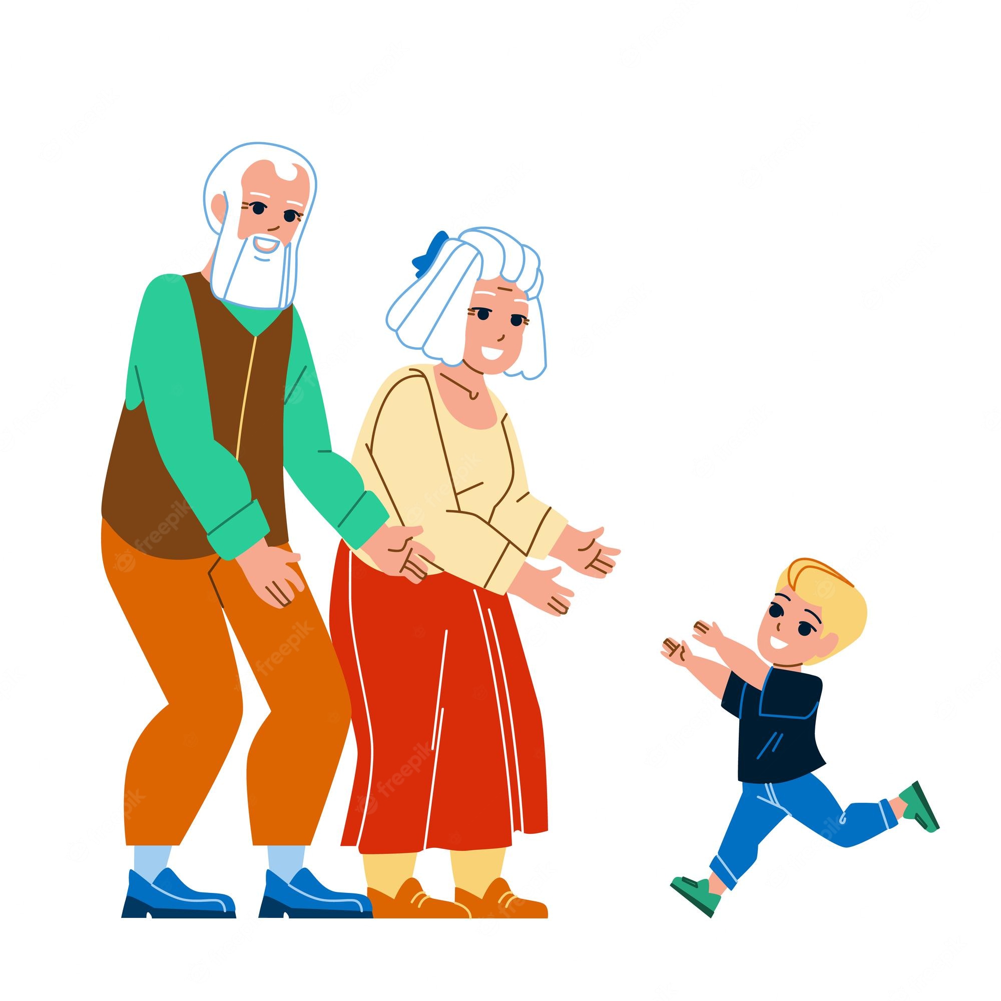 visiting family clipart