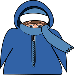 shivering person clip art