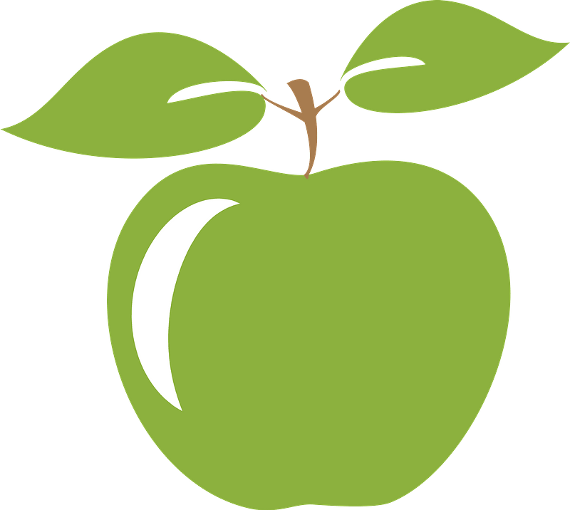 Fresh Green Apple Illustration - Healthy Eating & Nutrition Visual